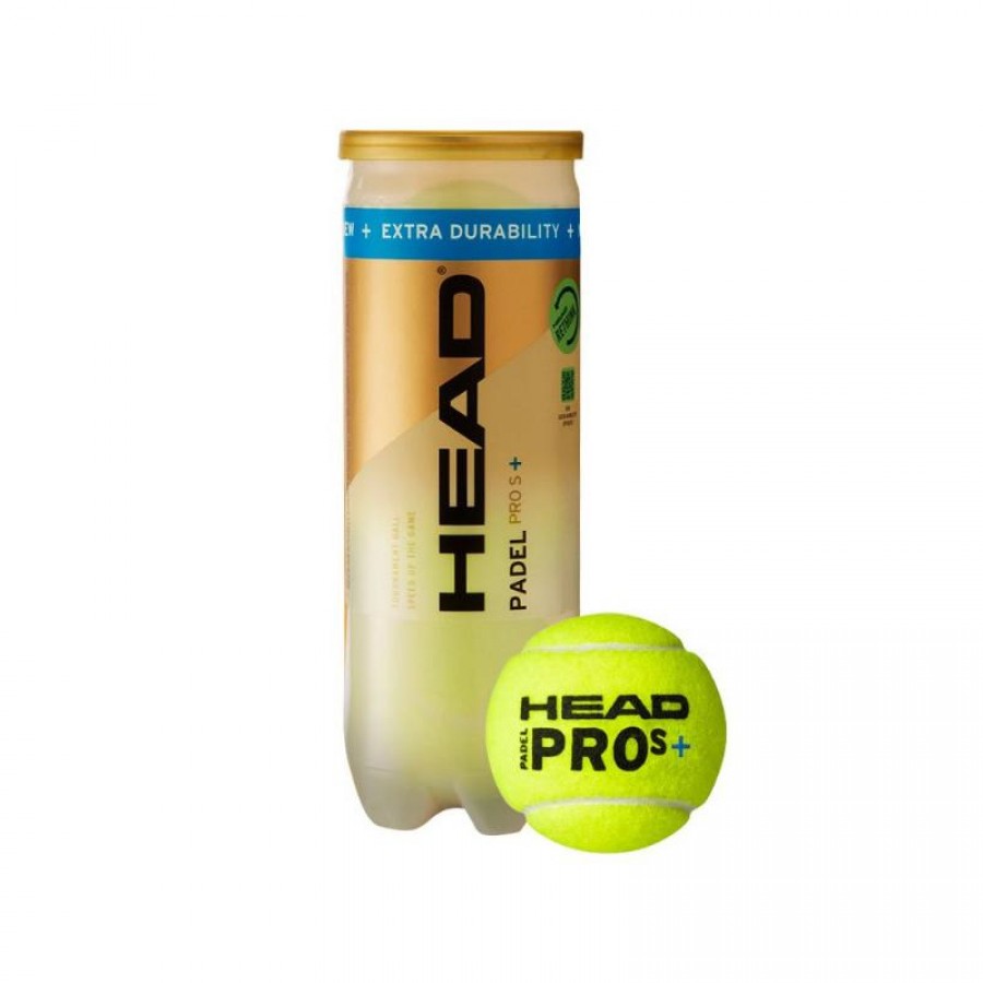 Bote de 3 Pelotas Head Padel Pro S+  Oferta + Barato