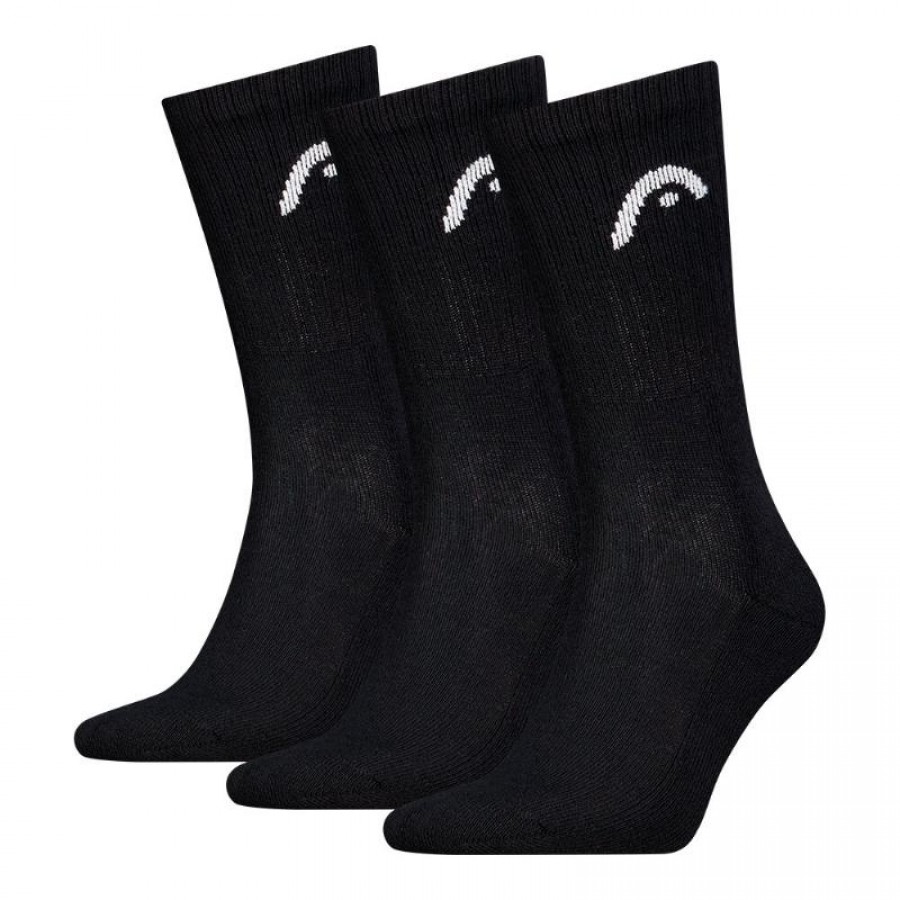 Calcetines Head All Sports Crew Negro 3 Pares  Offer + Cheap