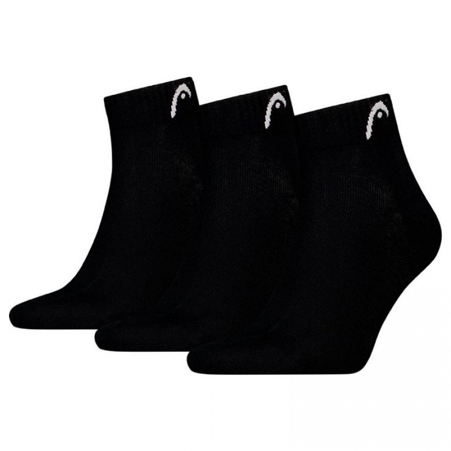 Calcetines Head All Sports Quarter Negro 3 Pares  Offer + Cheap