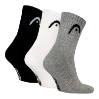 Calcetines Head All Sports Short Crew Negro Blanco Gris 3 Pares  Offer + Cheap