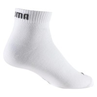 Puma Quarto Meias Brancas 3 pares  Oferta + Barato