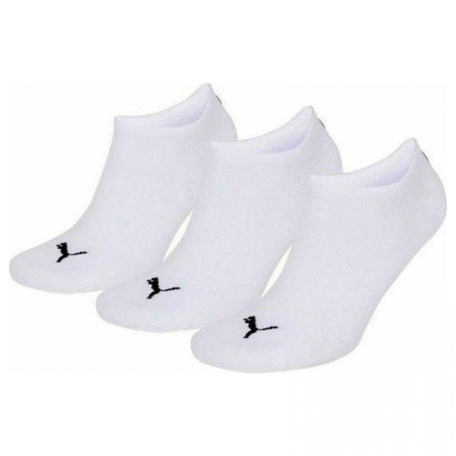 Puma Sneaker White Socks 3 pares  Oferta + Barato