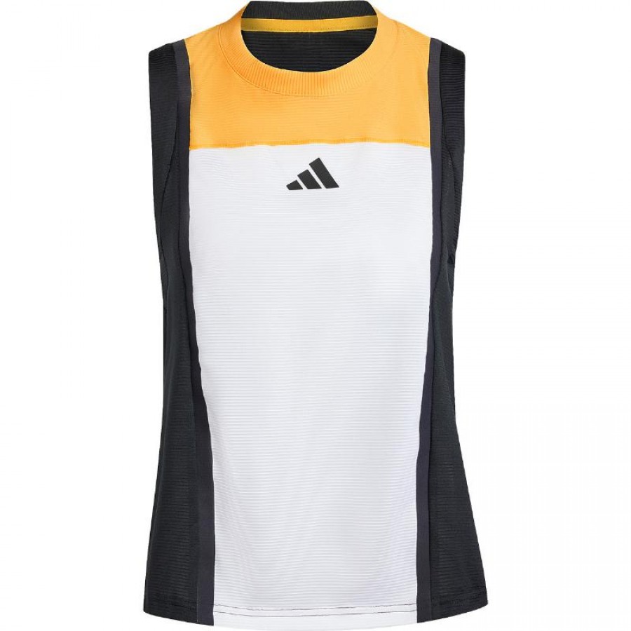 Camiseta Adidas Match Pro Blanco Naranja Negro Mujer