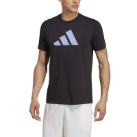 Camiseta Adidas Tennis AO Graphic Negro  Oferta + Barato