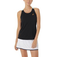 Camiseta Asics Court Performance Negro Menta Mujer  Offer + Cheap