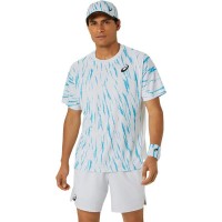 Asics Game T-shirt blanc brillant  Offre - Pas cher