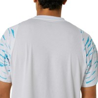 Asics Game T-shirt blanc brillant  Offre - Pas cher