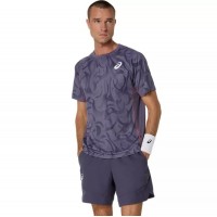 Camiseta Asics Game SS Top Gris Purpura  Oferta + Barato