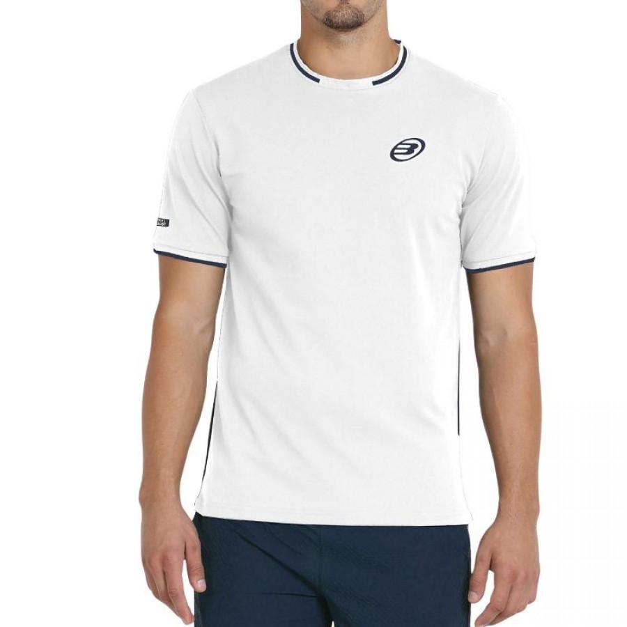 Camiseta Bullpadel Louren 25V Blanco  Oferta + Barato