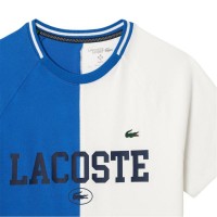 Camiseta Lacoste Daniil Medvedev Azul Blanco  Oferta + Barato