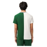 Camiseta Lacoste Daniil Medvedev Blanco Verde  Oferta + Barato