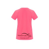 Camiseta PadelPoint Tournament Rosa Fluor Mujer  Offer + Cheap