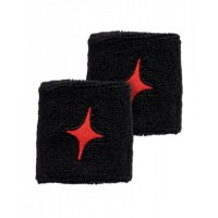 Munequeras StarVie Negro Rojo 2 Unidades