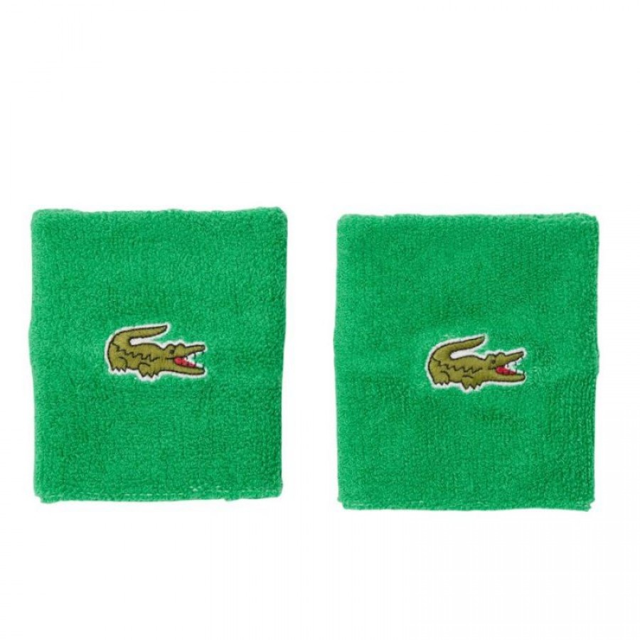 Muñequeras Lacoste Verde 2 Unidades  Oferta + Barato