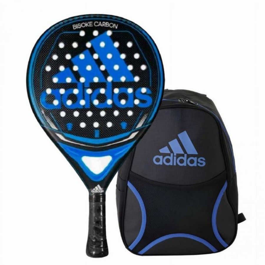 Pack Pala Adidas Bisoke Carbon Azul con Mochila  Oferta + Barato