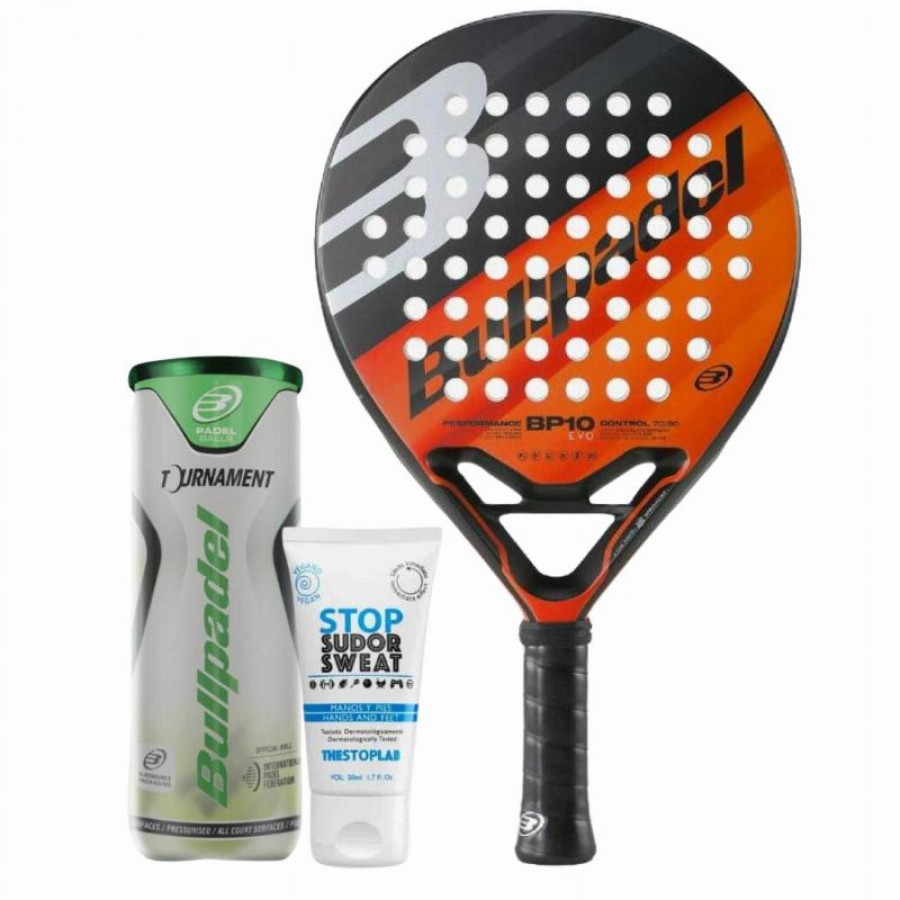 Pack Pala Bullpadel BP10 EVO 2023 con Magnesio y Bolas