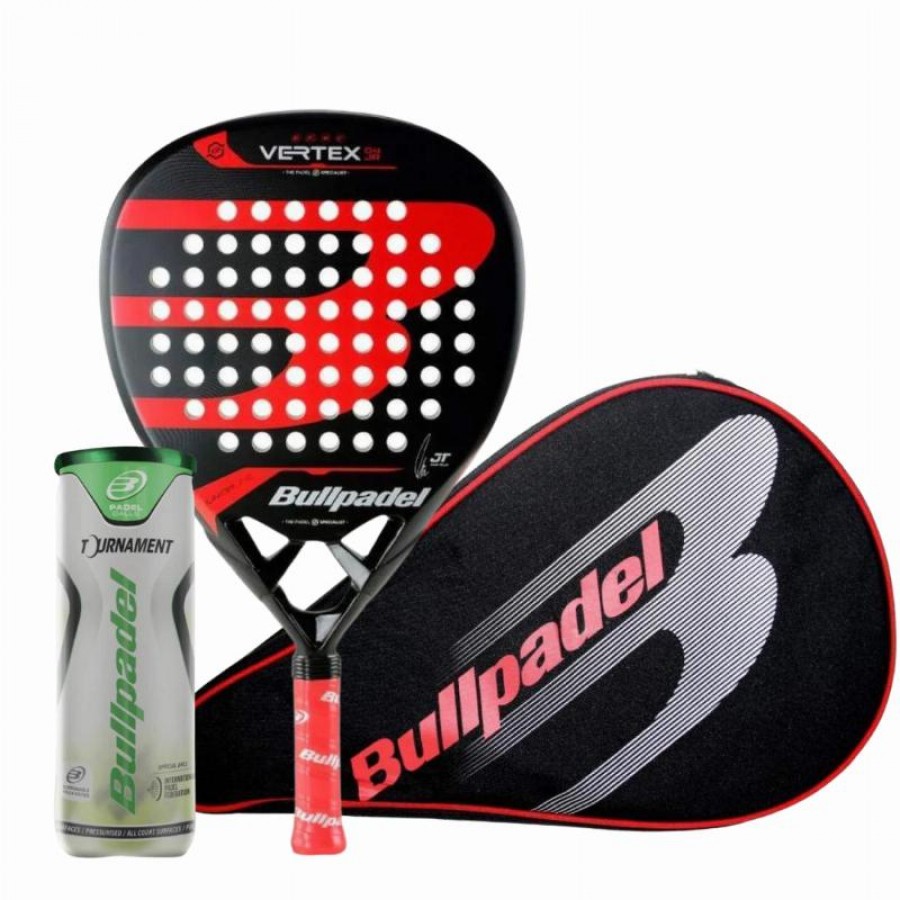 Pack Raquette Bullpadel Tello Vertex 04 Junior 2024 avec etui et balles  Offre - Pas cher