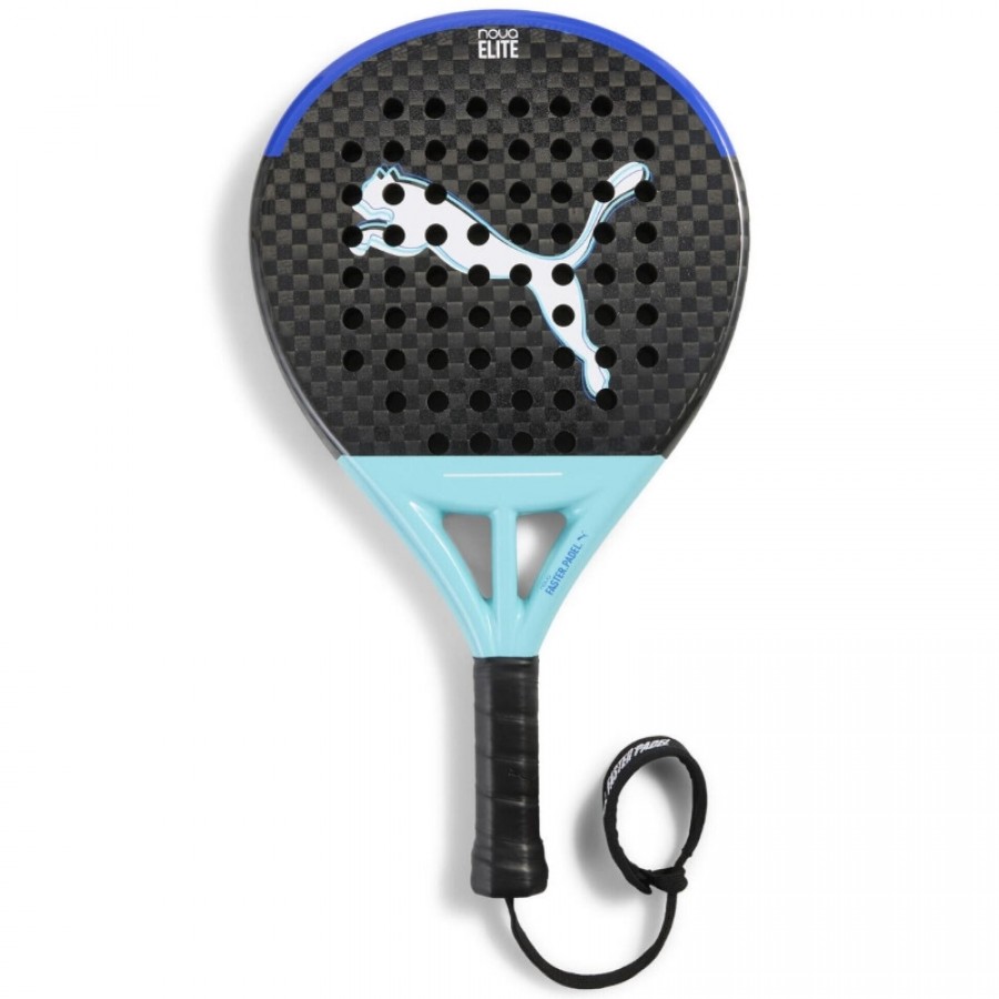 Pala Puma Nova Elite Control Negro Azul Turquesa