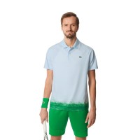 Polo Lacoste Daniil Medvedev Ultra Dry Azul Claro Verde  Oferta + Barato