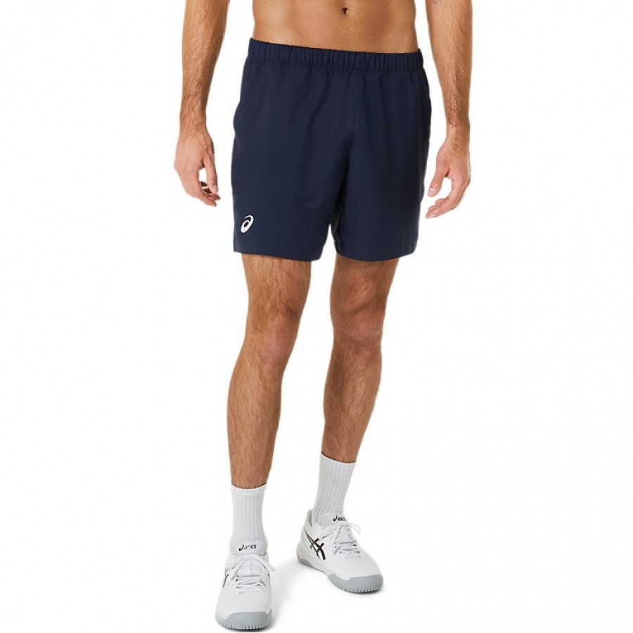Short Asics Court 7 Azul Medianoche  Offer + Cheap