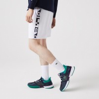 Short Lacoste Sport Blanco Estampado  Oferta + Barato