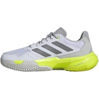 Zapatillas Adidas CourtJam Control 3 Blanco Plata Lucid Limon Mujer  Oferta + Barato