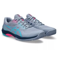 Zapatillas Asics Game FF Padel Gris Azul Aqua