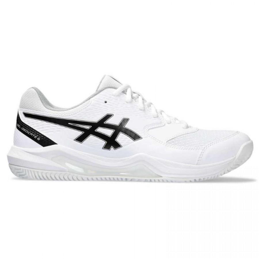 Zapatillas Asics Gel Dedicate 8 Clay Blanco Negro  Oferta + Barato