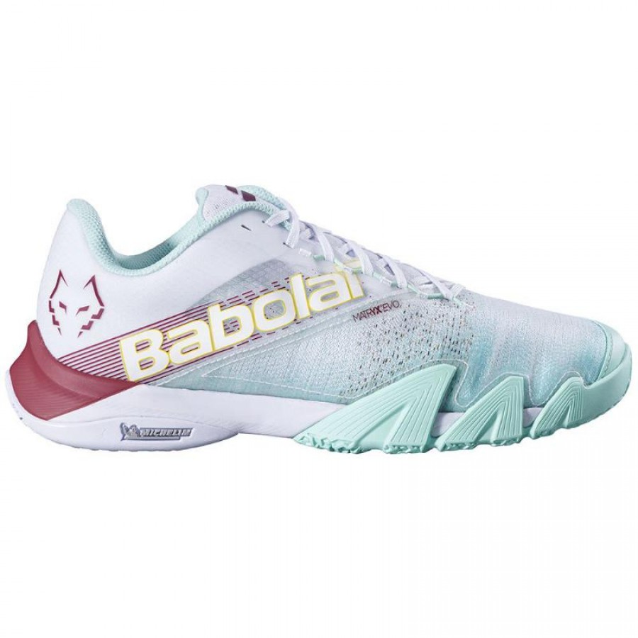 Babolat Juan Lebron Jet Premura 2 White Red Shoes