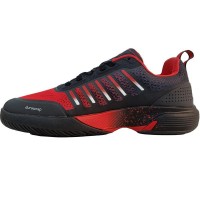 Kswiss Sanyo Ultra Court Padel Black Anthracite Red Sneakers