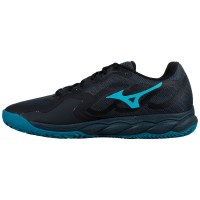 Mizuno Wave Enforce Court Padel Black Blue Red Sneakers