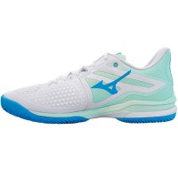 Zapatillas Mizuno Wave Exceed Tour 6 Clay Blanco Azul Mujer