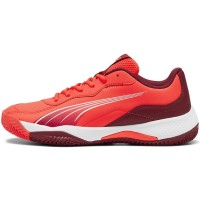 Puma Nova Smash Red White Burgundy Sneakers